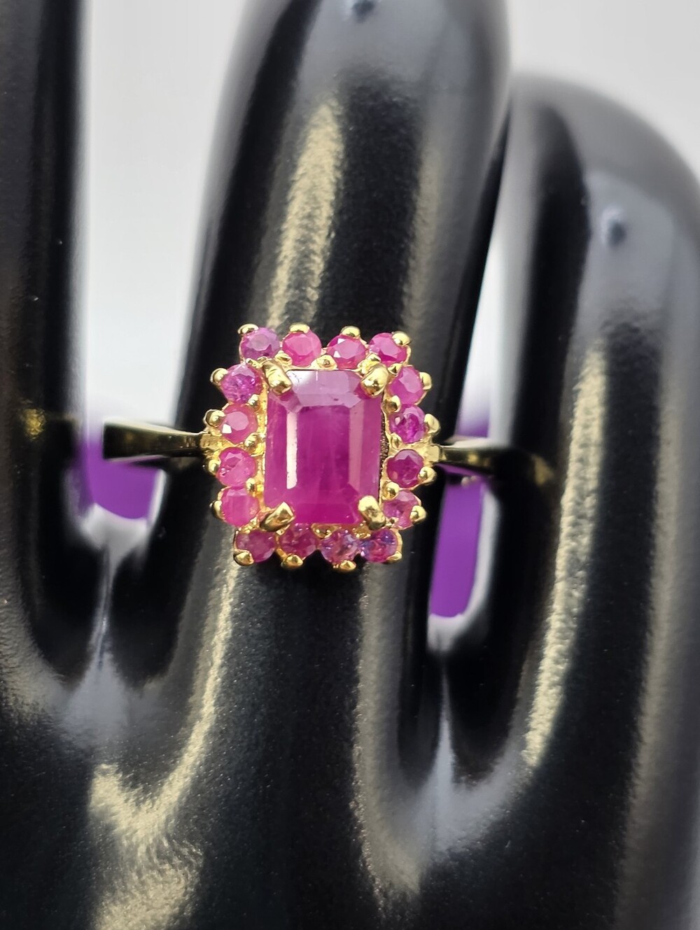 Ruby Emerald Cut Ring
